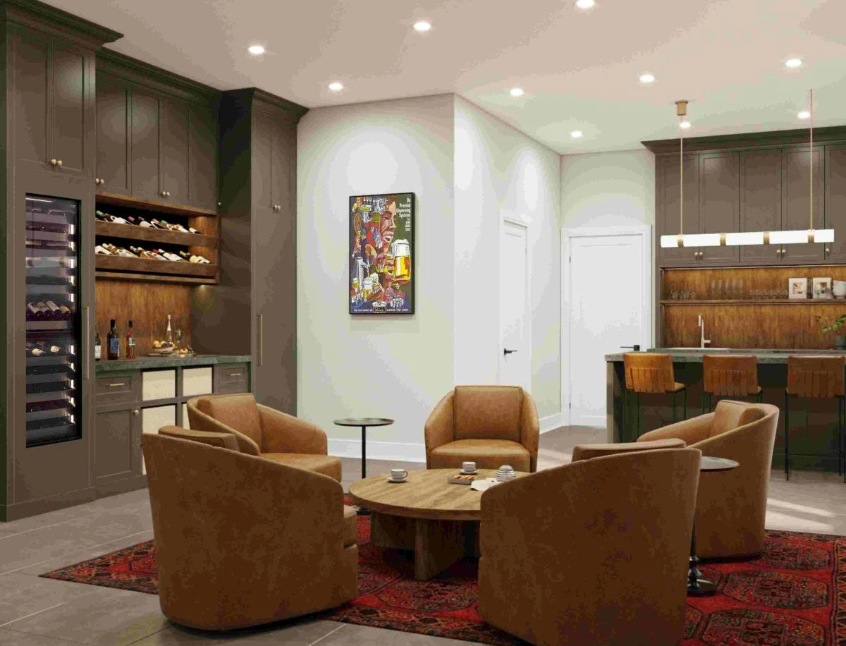 Built-in dual-zone wine cooler with glass door, bottle display