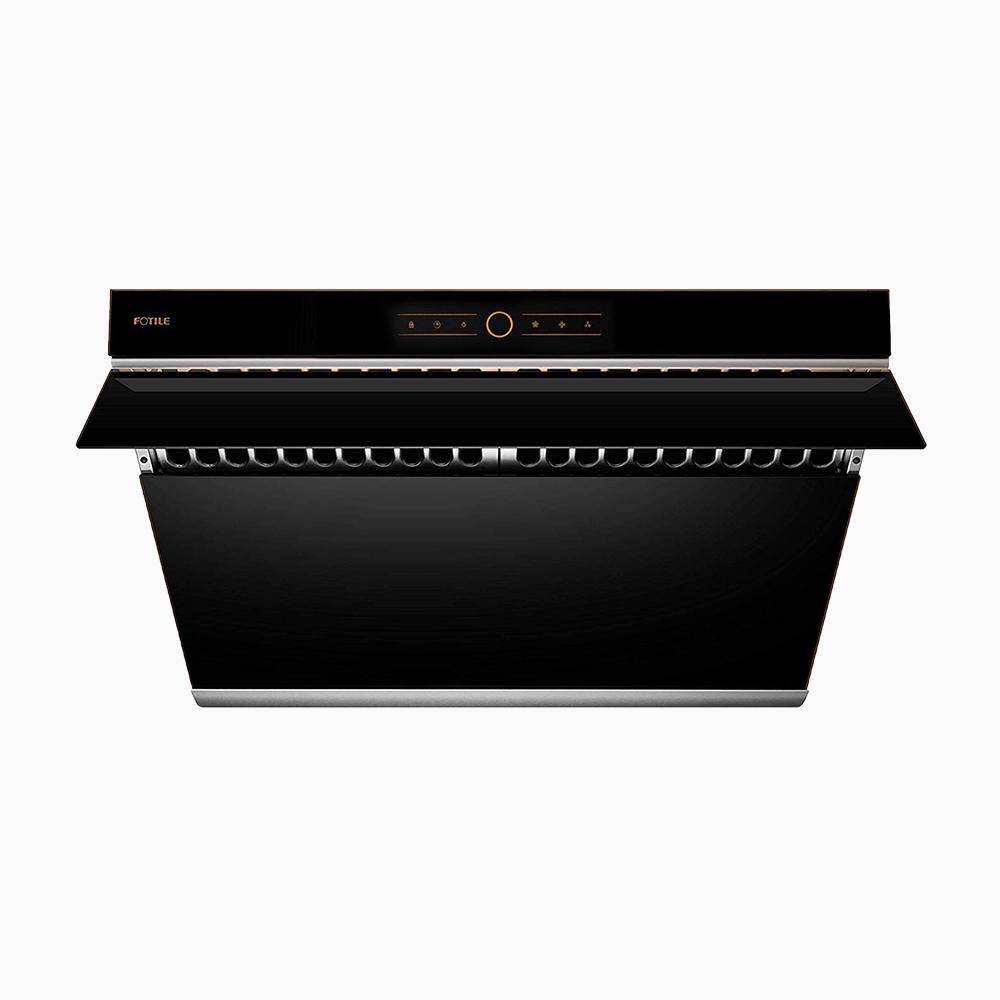 Fotile 30-Inch Classic Series Under-Cabinet / Wall-Mount Range Hood with Dual AC Motors, 850 Max EQUIV. CFM, Auto Capture Shield, and Touchscreen Control in Black (JQG7501)