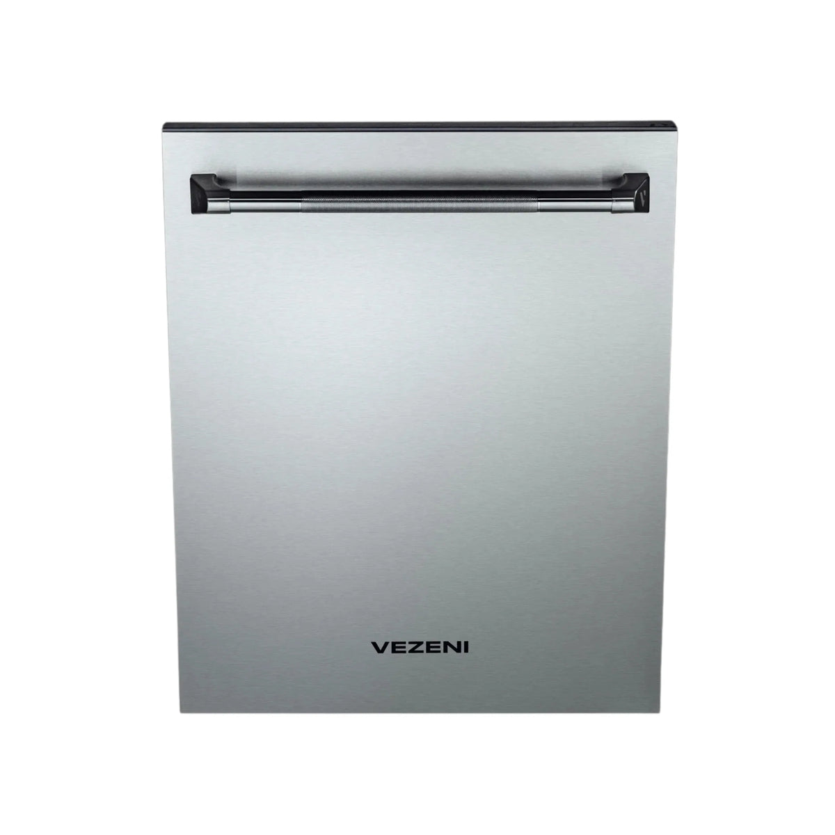 Stainless steel 3-rack dishwasher with front handle and smooth door panel