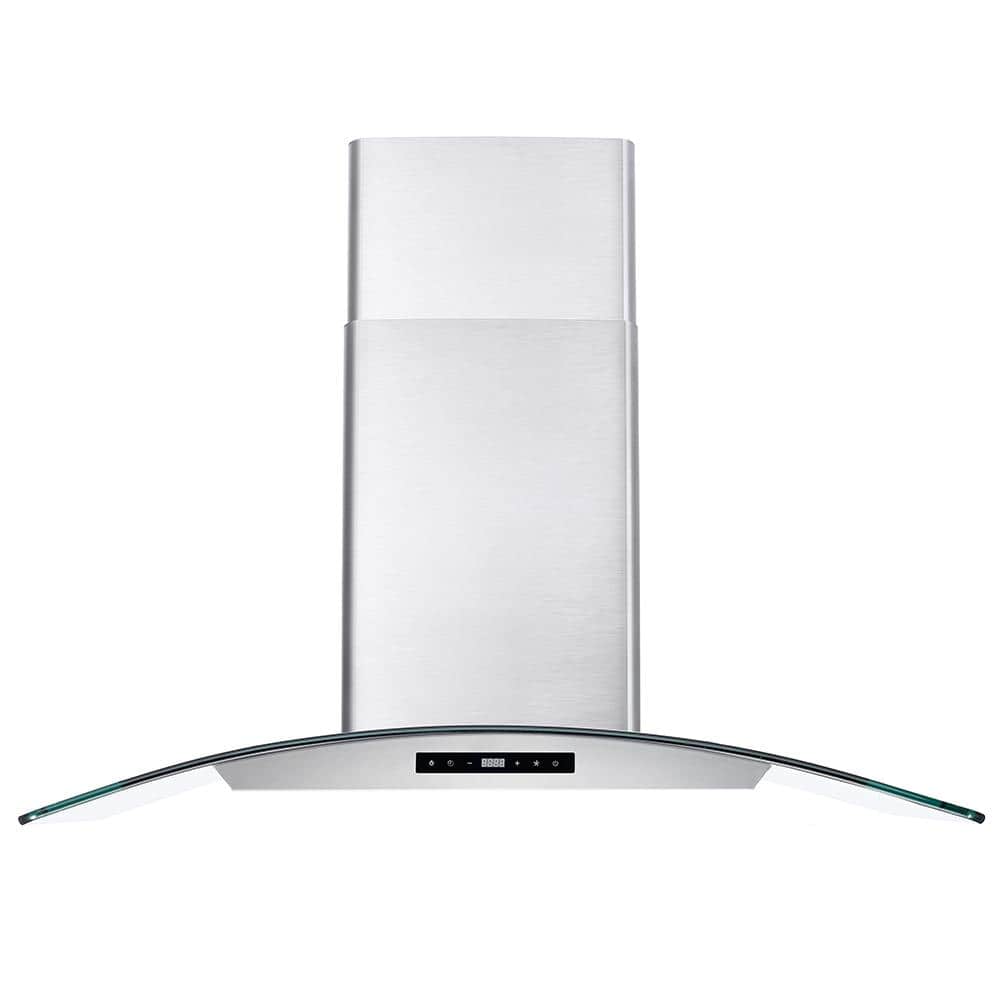 Cosmo 36 380 CFM Ductless Wall Mount Range Hood in Stainless Steel