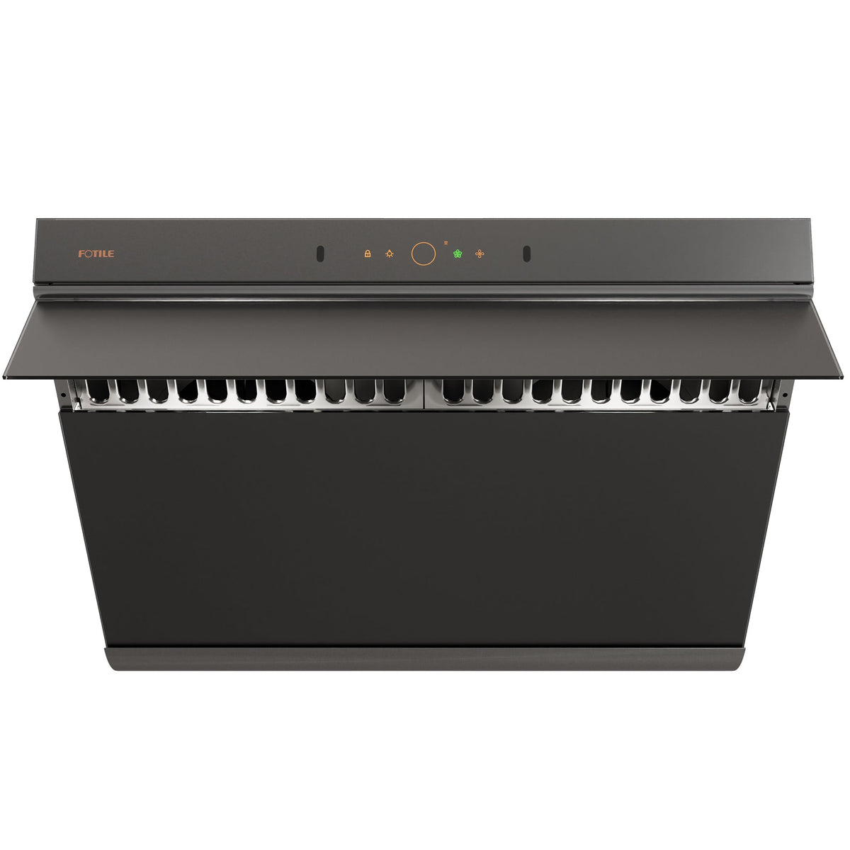 Fotile 30-Inch Prestige Performance Inclined Vent Under-Cabinet / Wall-Mount Range Hood with Dual DC Motors, 1100 Max EQUIV. CFM, Motion Activation, and Sync Connect in Moonshadow (JQG7507-Y)