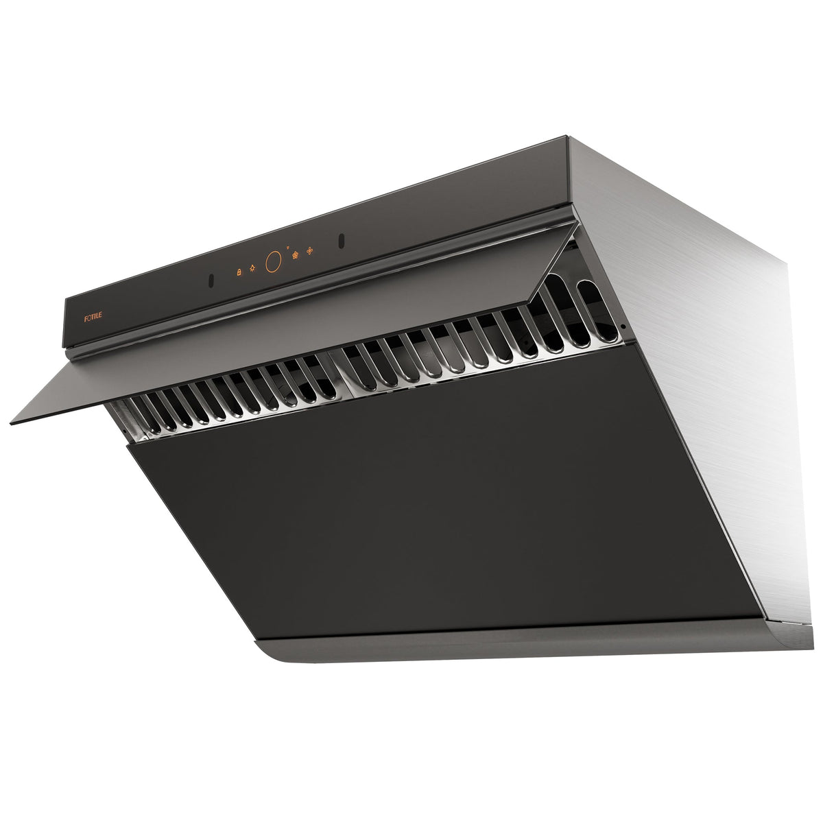 Fotile 30-Inch Prestige Performance Inclined Vent Under-Cabinet / Wall-Mount Range Hood with Dual DC Motors, 1100 Max EQUIV. CFM, Motion Activation, and Sync Connect in Moonshadow (JQG7507-Y)