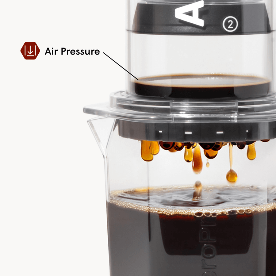 AeroPress Clear XL Coffee Press & XL Stainless Steel Filter Traveler's Bundle, 3-in-1 Brewing (XL90XLMF1)