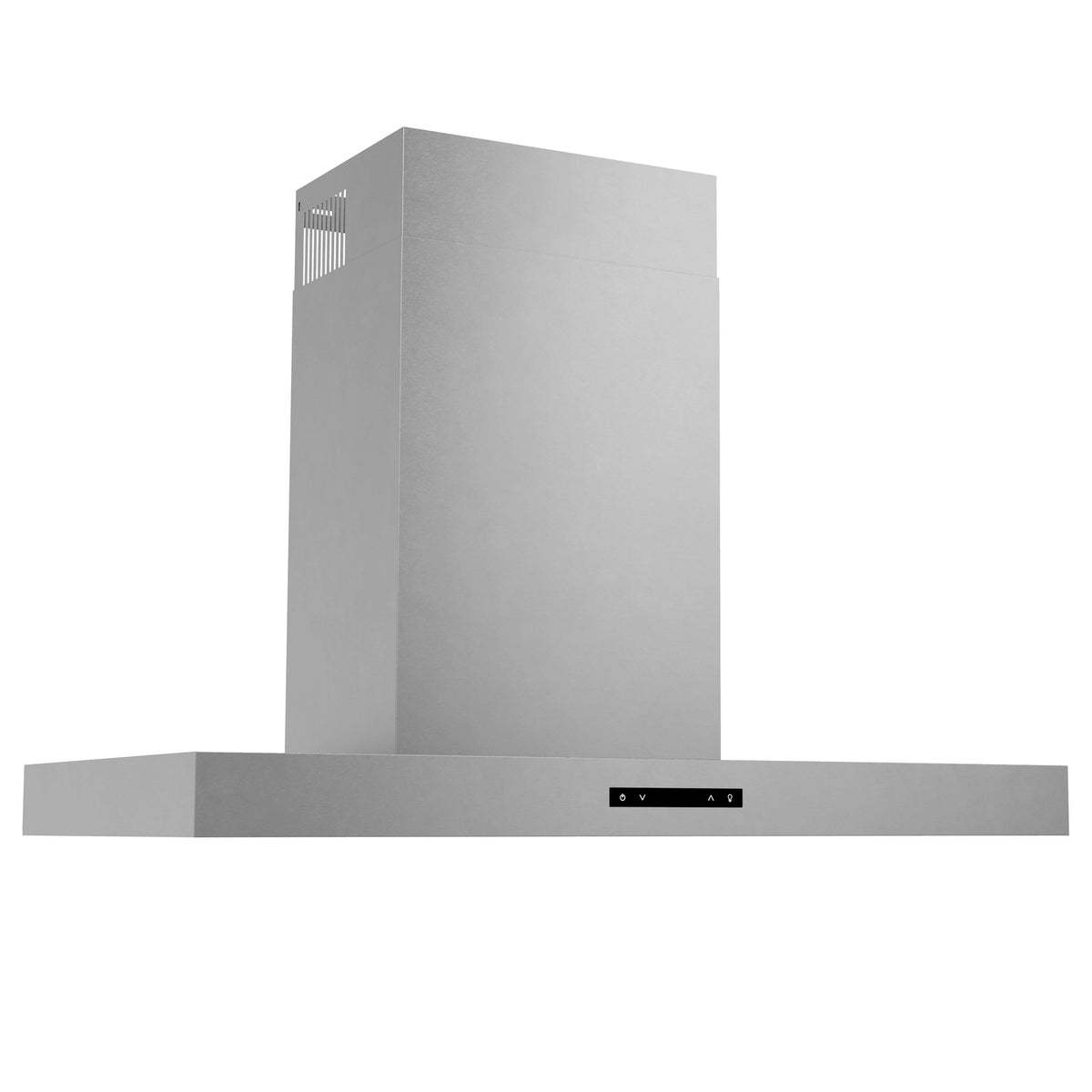 Stainless steel wall mount range hood chimney with vent grille