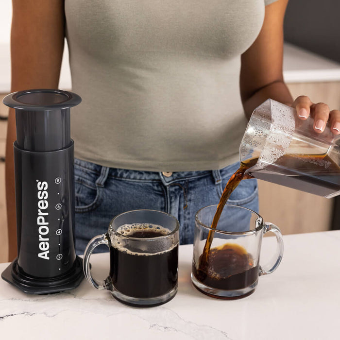 AeroPress Original XL Coffee Maker & XL Paper Micro-Filters Bundle, 3-in-1 Brewing (XLFP1)