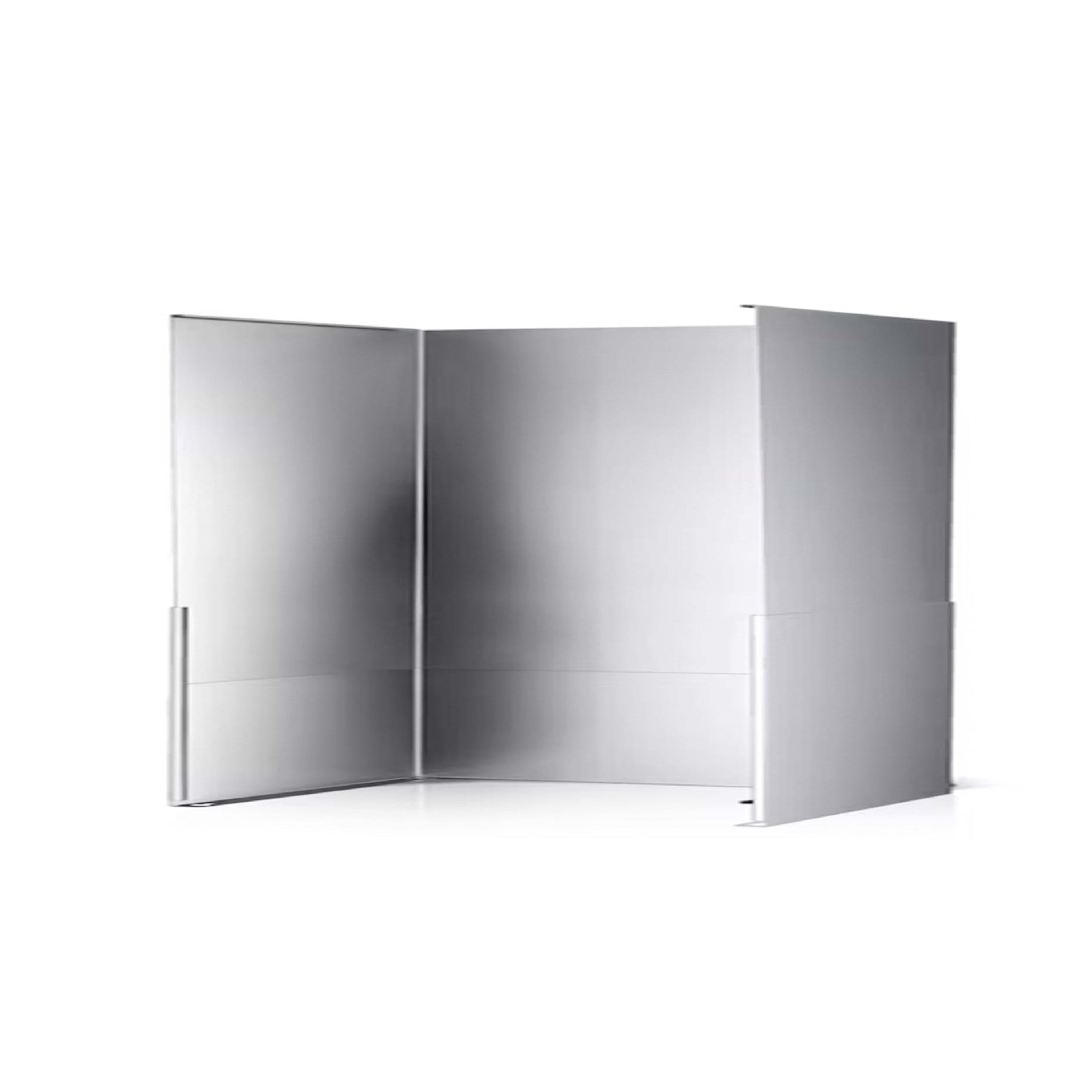 Extendable vent hood duct cover panels, light gray with side wall extension
