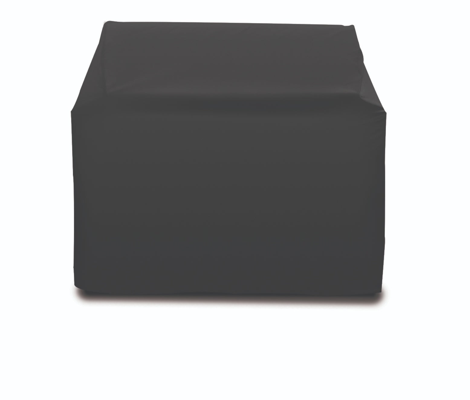 TrueFlame freestanding grill cover, dark fabric with flapped top