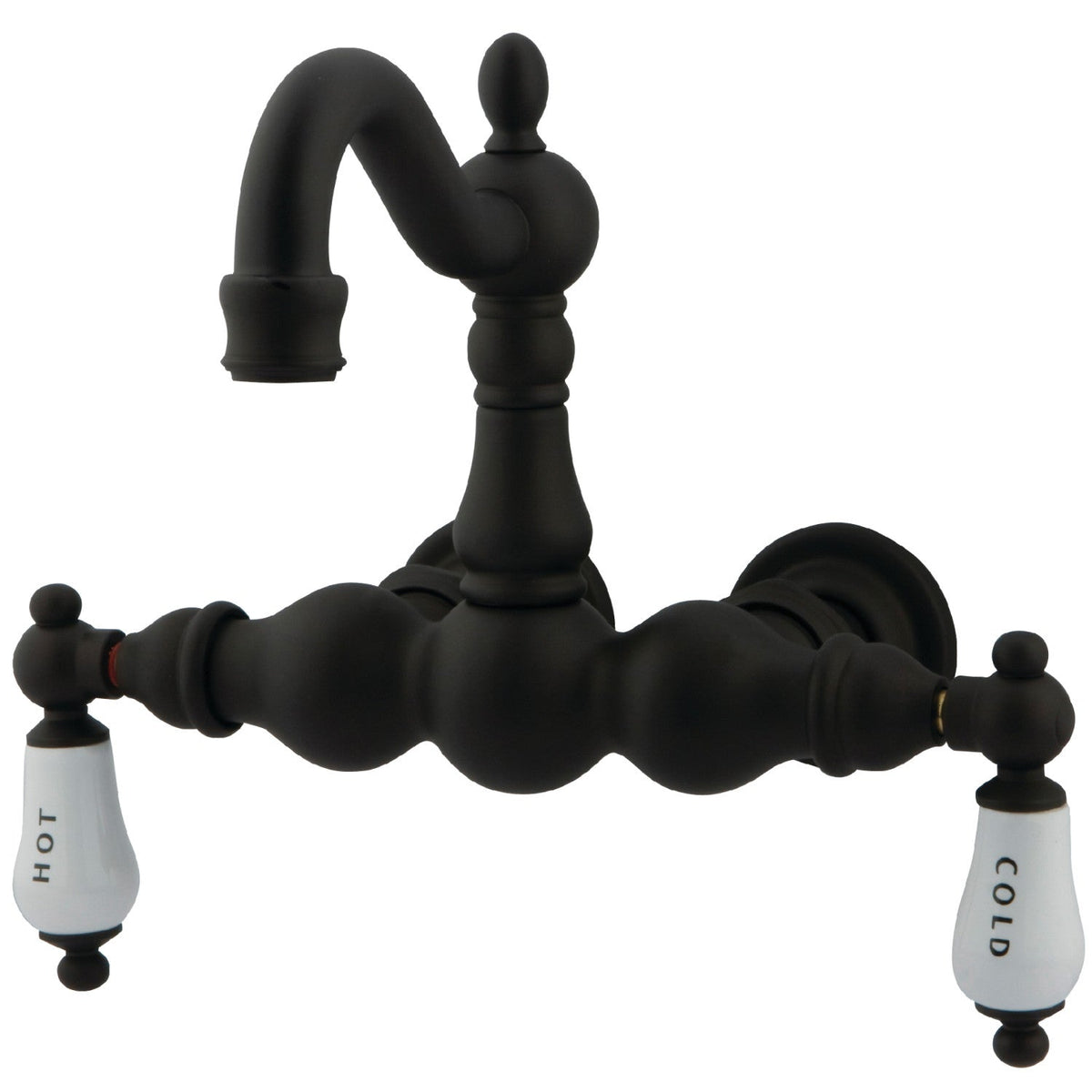 Vintage 3-3/8-Inch Wall Mount Tub Faucet in Oil Rubbed Bronze