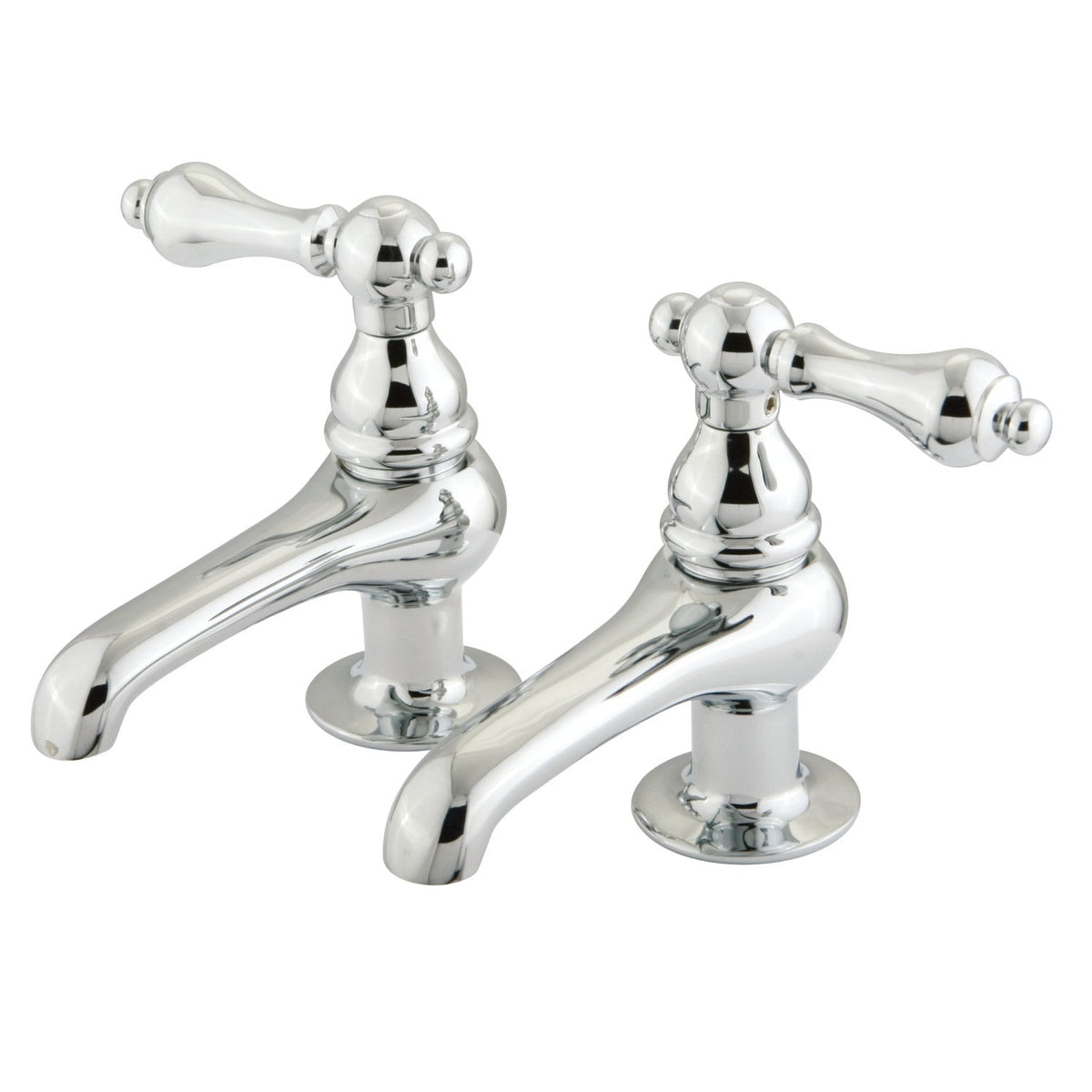 Vintage Basin Tap Faucet with Metal Lever Handle in Polished Chrome
