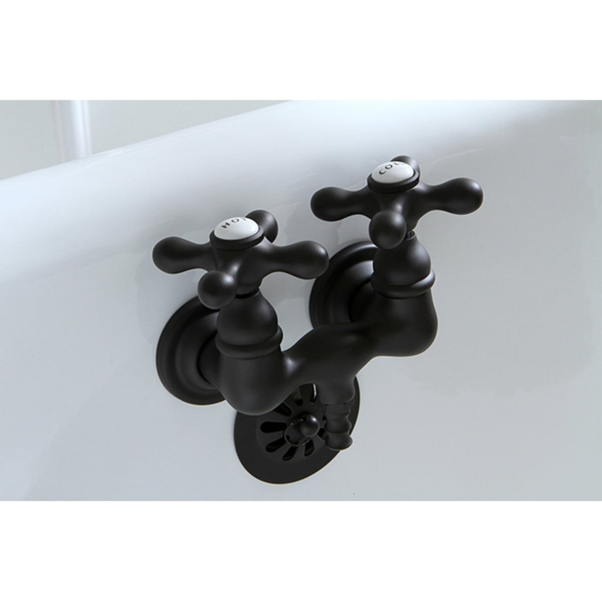 Vintage 3-3/8-Inch Wall Mount Tub Faucet in Oil Rubbed Bronze
