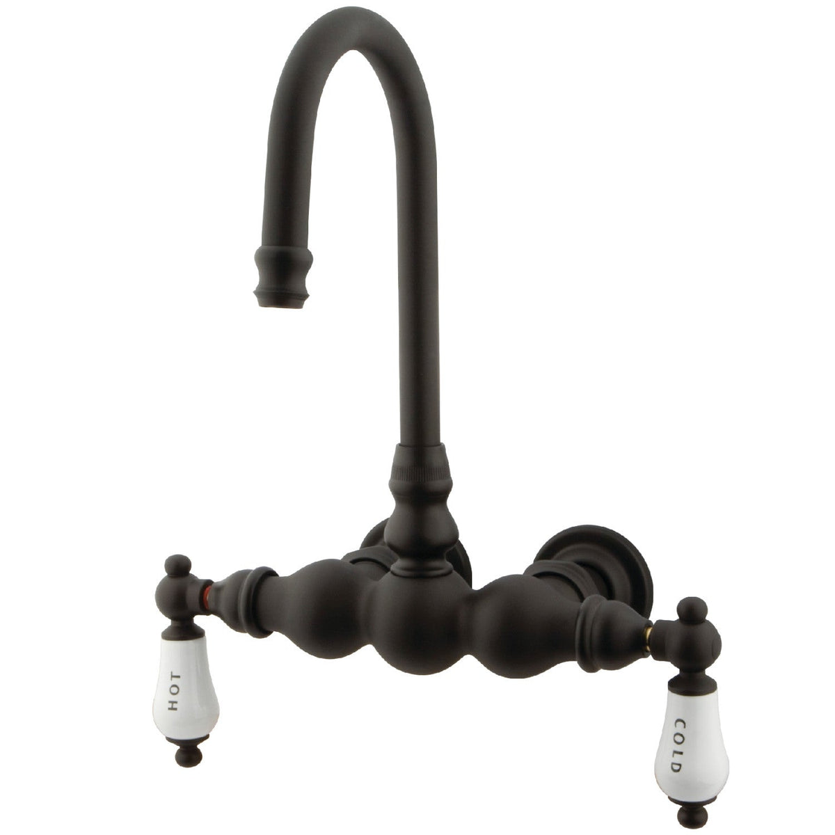 Vintage 3-3/8-Inch Wall Mount Tub Faucet in Oil Rubbed Bronze