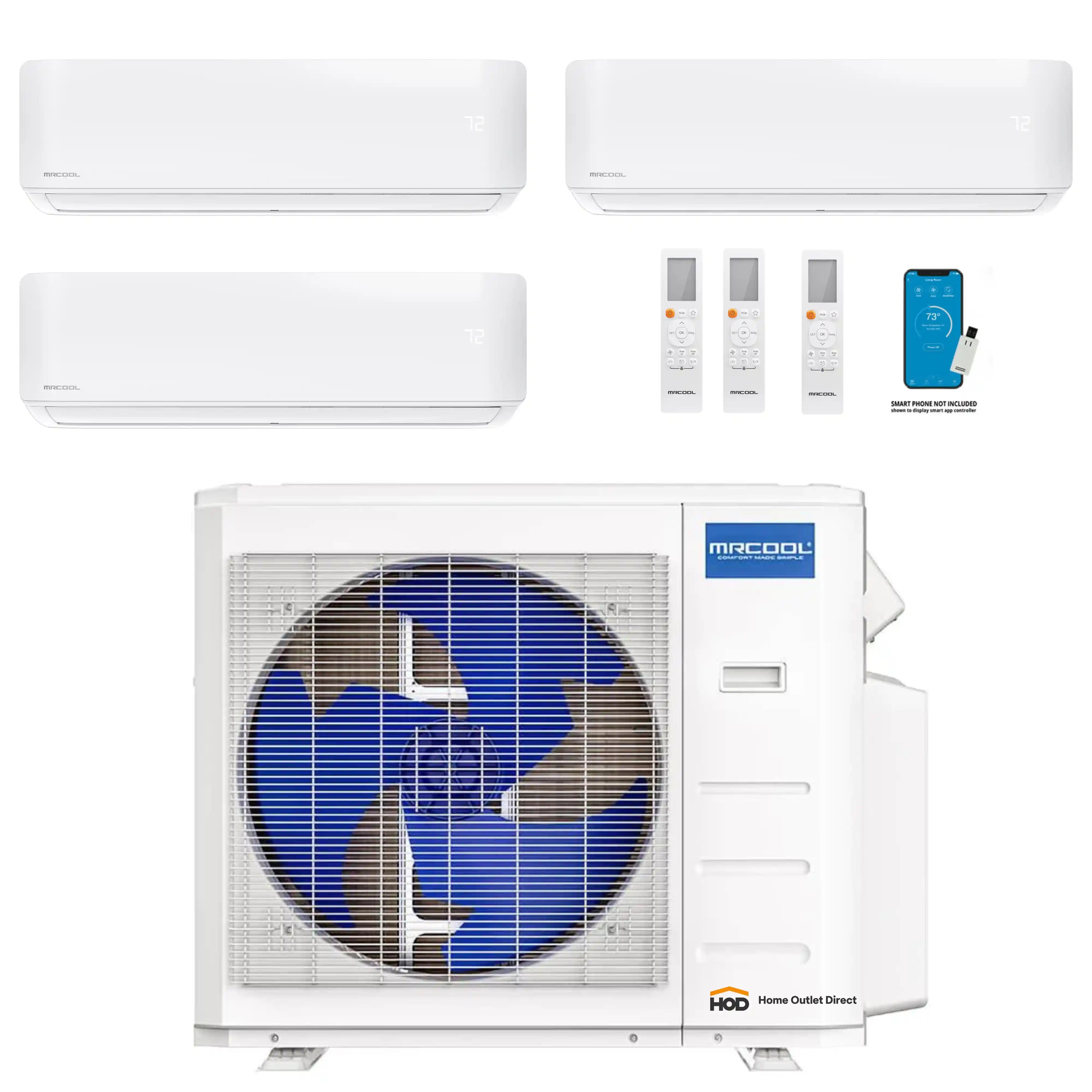 MRCOOL DIY 4th Gen Mini Split - 3-Zone 36,000 BTU Ductless Air Conditi