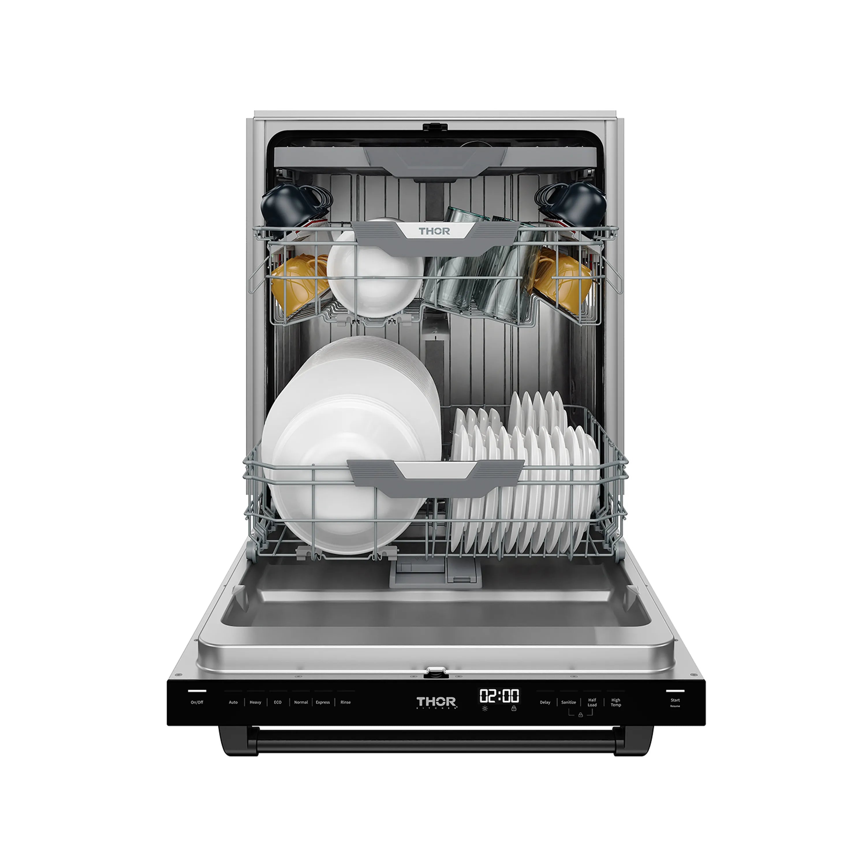 Gordon Ramsay by Thor Kitchen 24-Inch Dishwasher in White with Black Trim (DW24X8BAW-BLK)