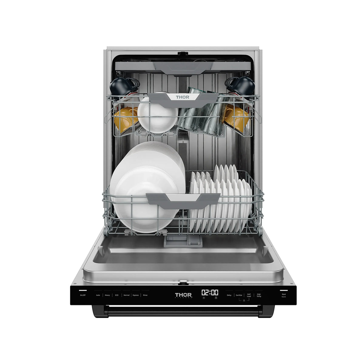 Gordon Ramsay by Thor Kitchen 24-Inch Dishwasher in White with Black Trim (DW24X8BAW-BLK)