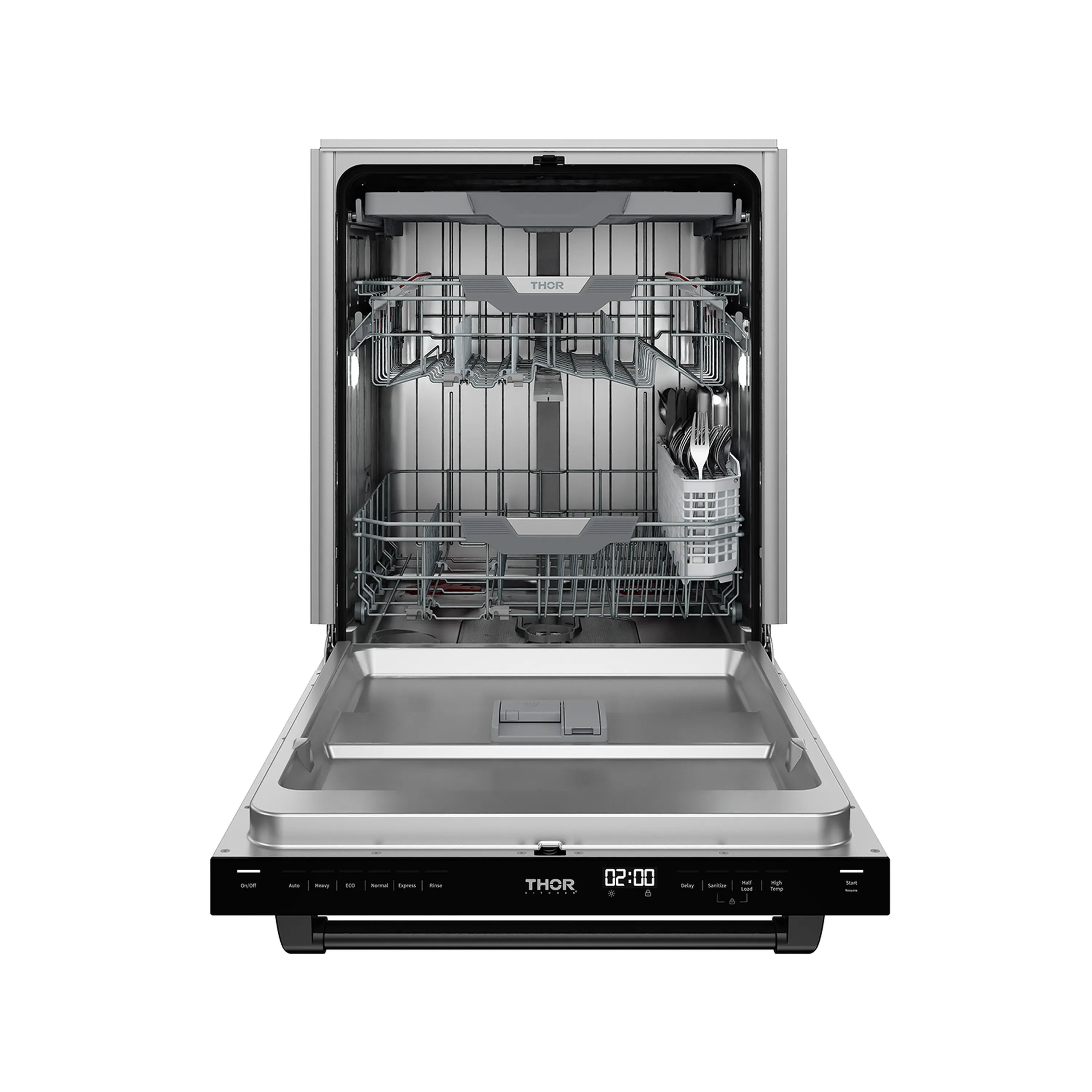 Gordon Ramsay by Thor Kitchen 24-Inch Dishwasher in White with Black Trim (DW24X8BAW-BLK)