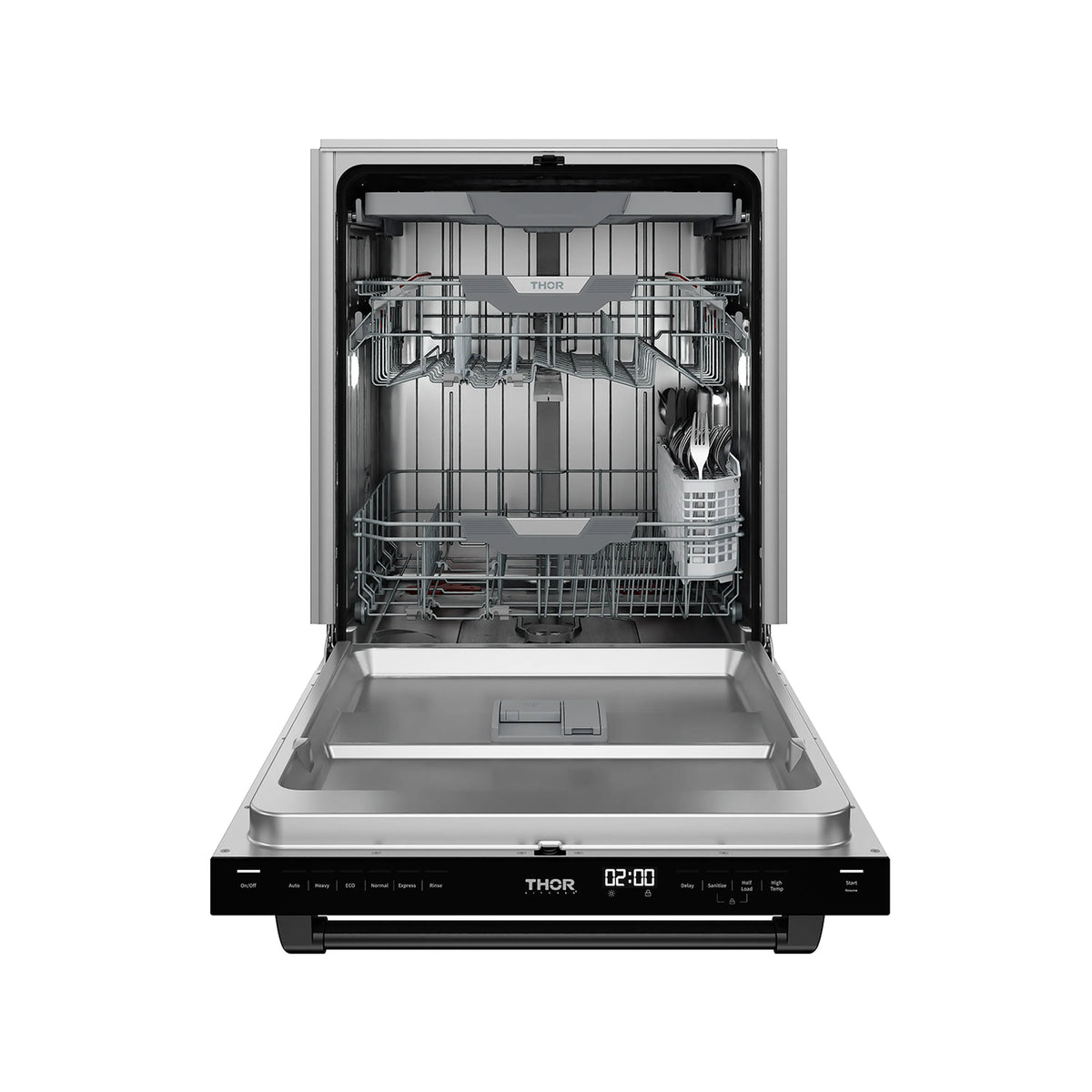 Gordon Ramsay by Thor Kitchen 24-Inch Dishwasher in White with Black Trim (DW24X8BAW-BLK)