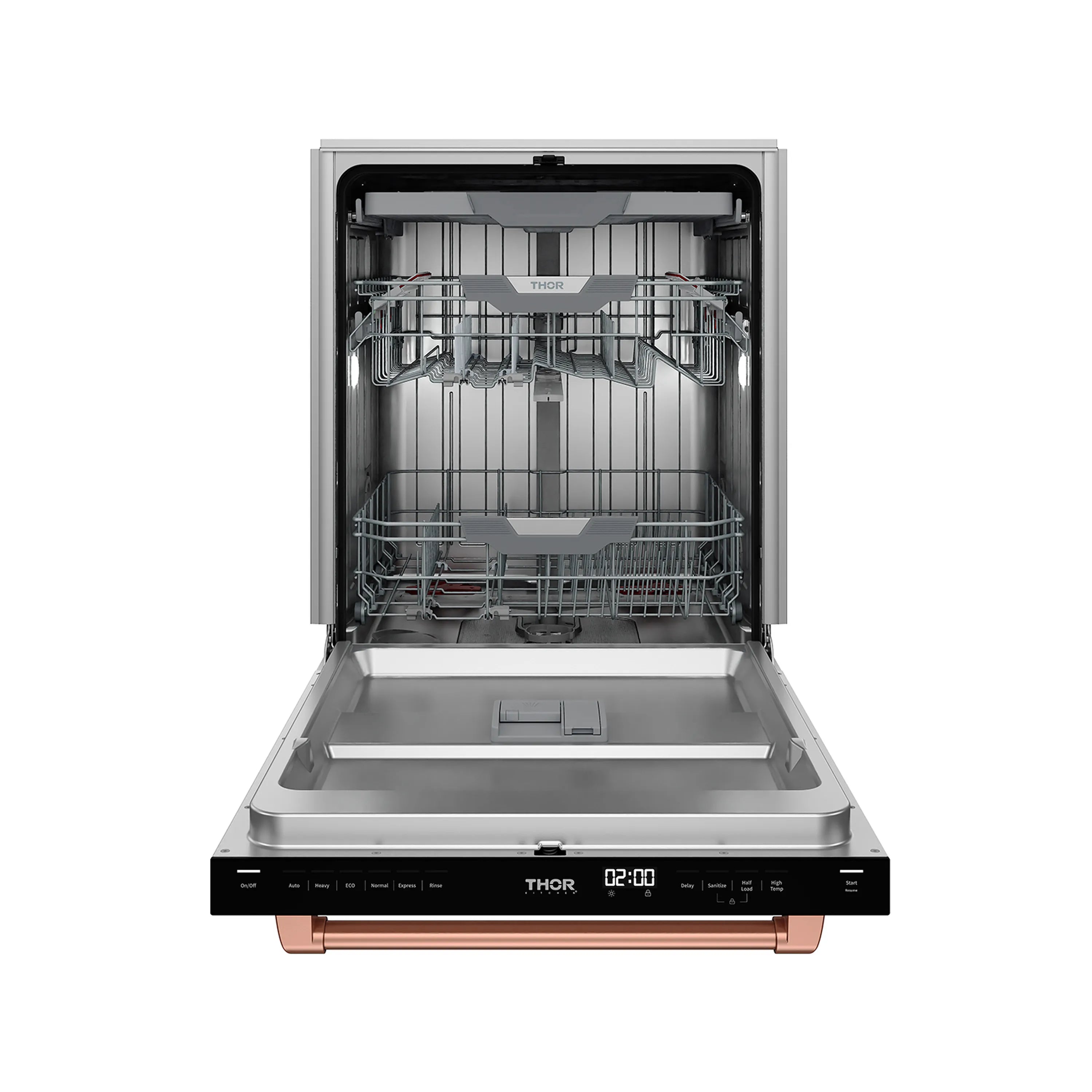 Gordon Ramsay by Thor Kitchen 24-Inch Dishwasher in White with Rose Gold Trim (DW24X8BAW-RSG)