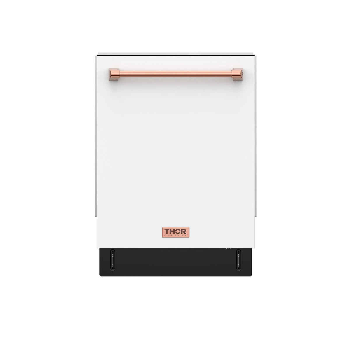Gordon Ramsay by Thor Kitchen 24-Inch Dishwasher in White with Rose Gold Trim (DW24X8BAW-RSG)