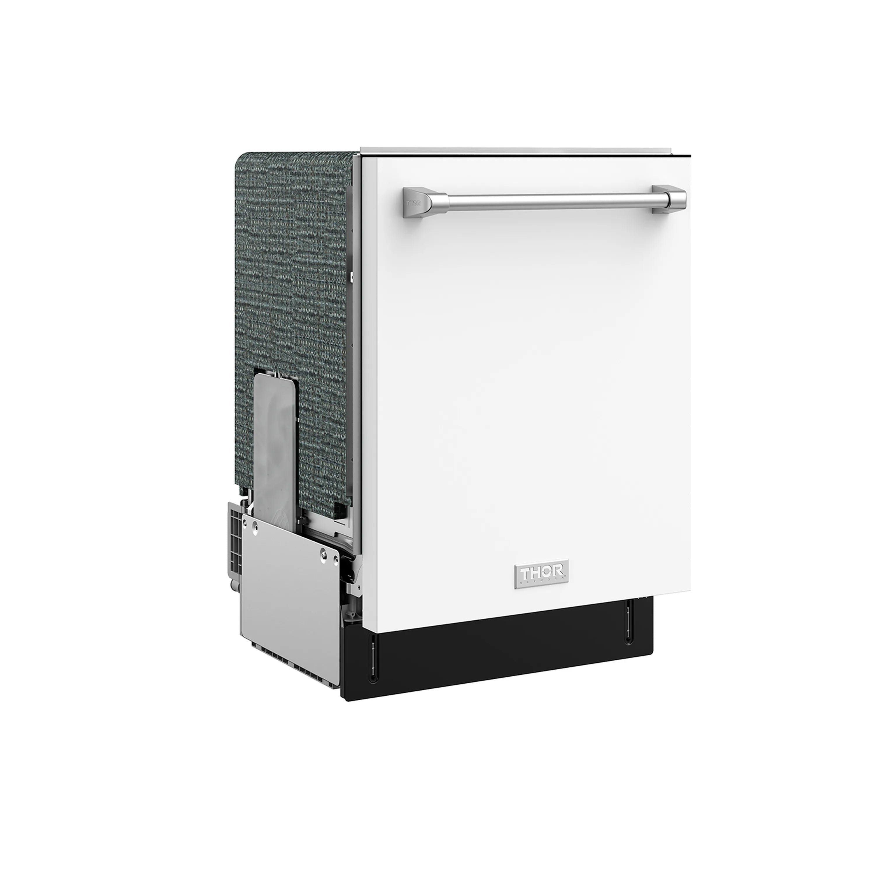 Gordon Ramsay by Thor Kitchen 24-Inch Dishwasher in White with Stainless Steel Trim (DW24X8BAW-SS)