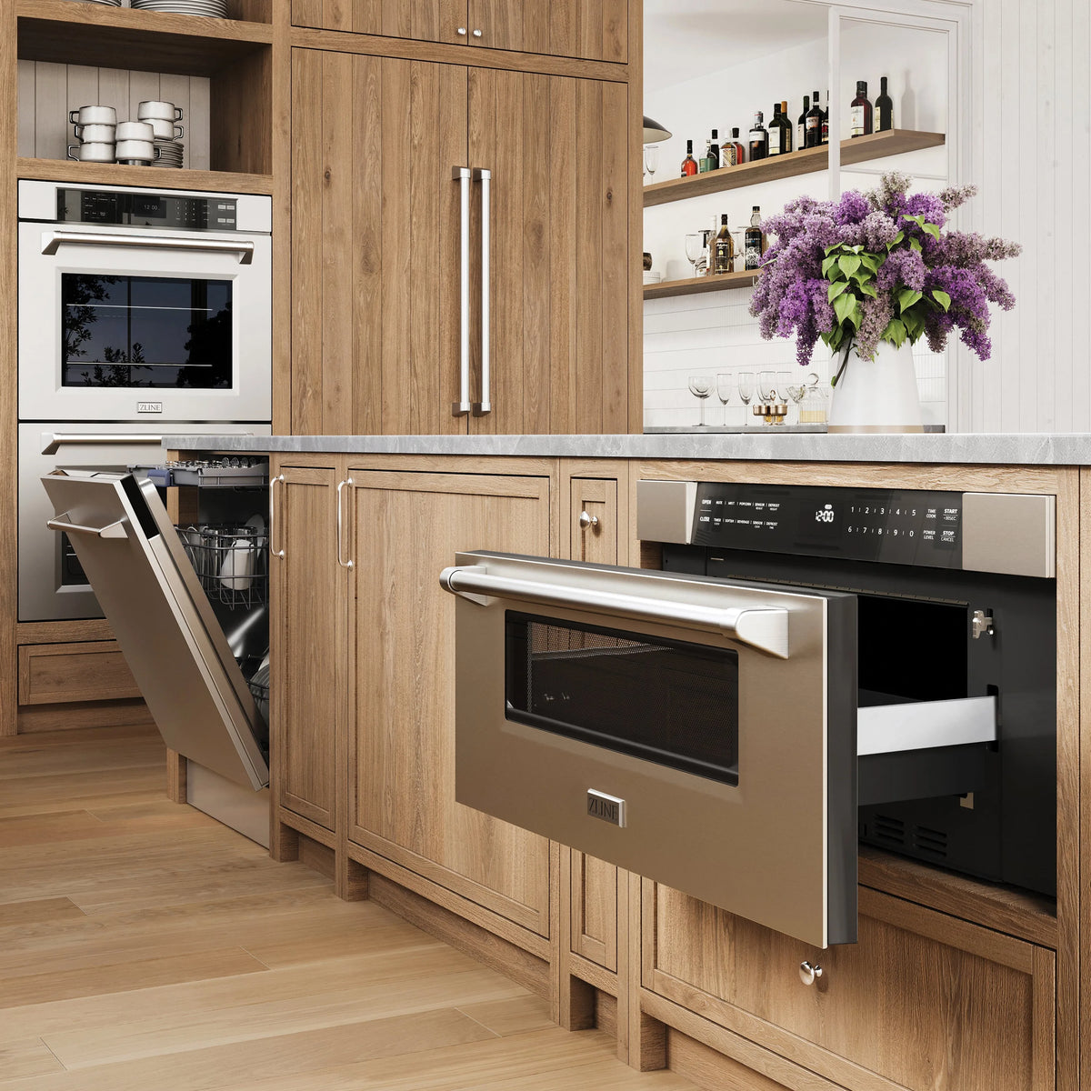 ZLINE 30-Inch 1.2 cu. ft. Built-In Microwave Drawer in Stainless Steel (MWD-30)