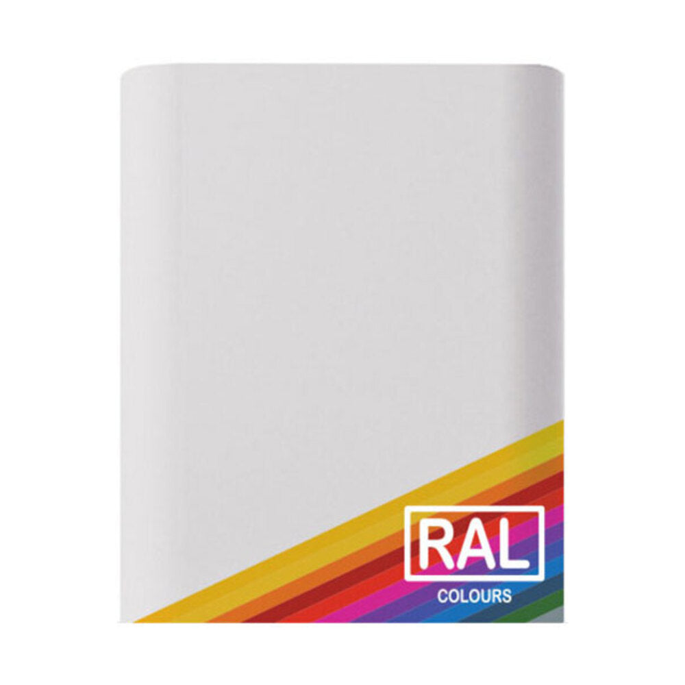 Chimney extension panel for ILVE range hood, white finish with RAL colors label