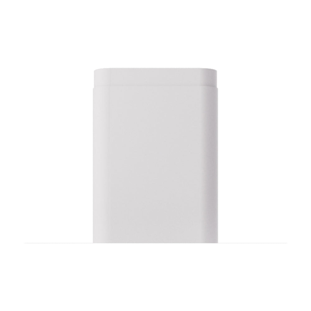 White chimney extension sleeve with smooth cylindrical design