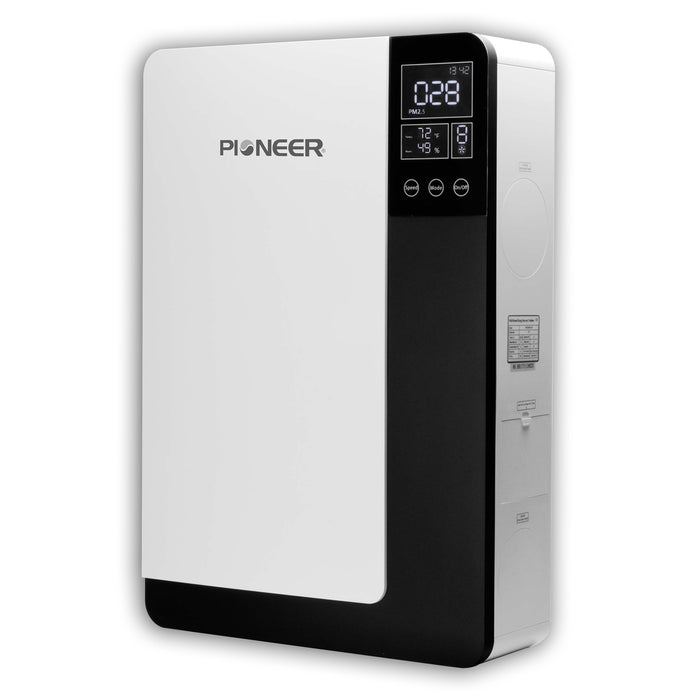 Pioneer ductless wall-mounted energy recovery ventilator with digital display