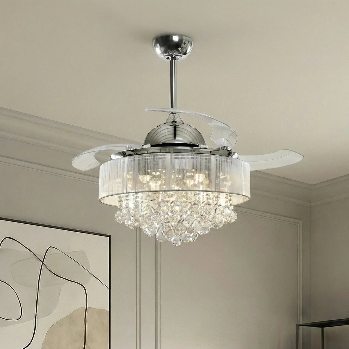 Parrot Uncle 42-Inch Broxburne Smart Fan with LED Light (F4601WY-SMART)