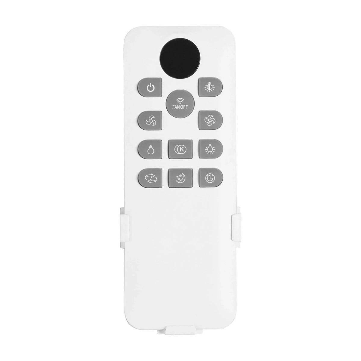 Parrot Uncle fan remote control with backlit button icons