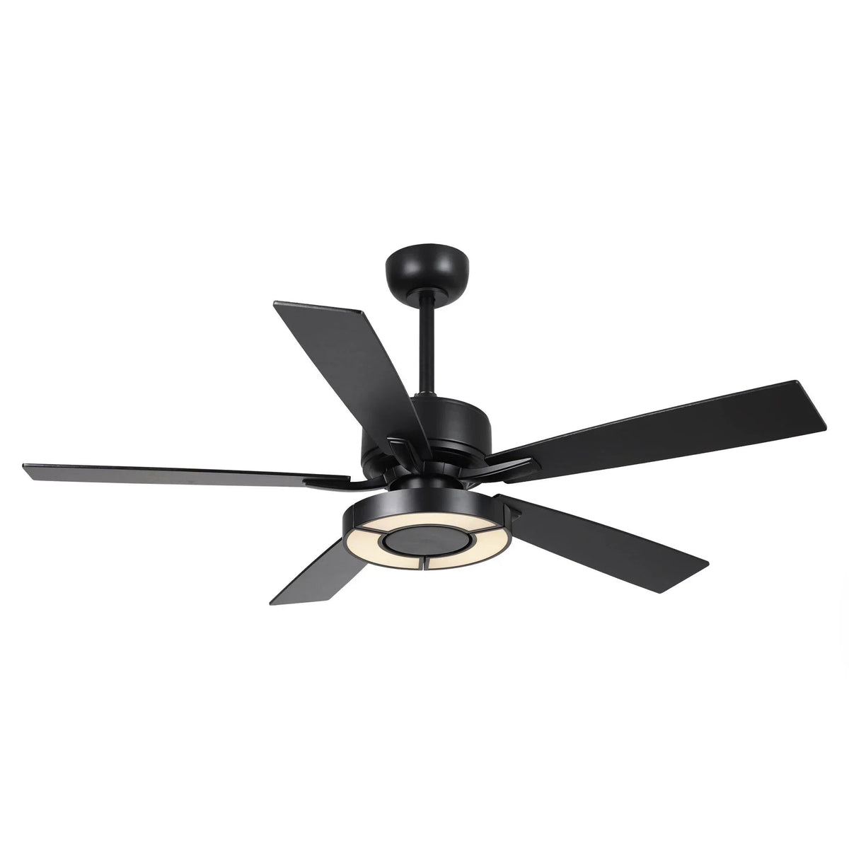 Parrot Uncle 52-Inch Vendome Industrial DC Motor Downrod Mount Reversible Ceiling Fan with Lighting and Remote Control (F6366CH110V)