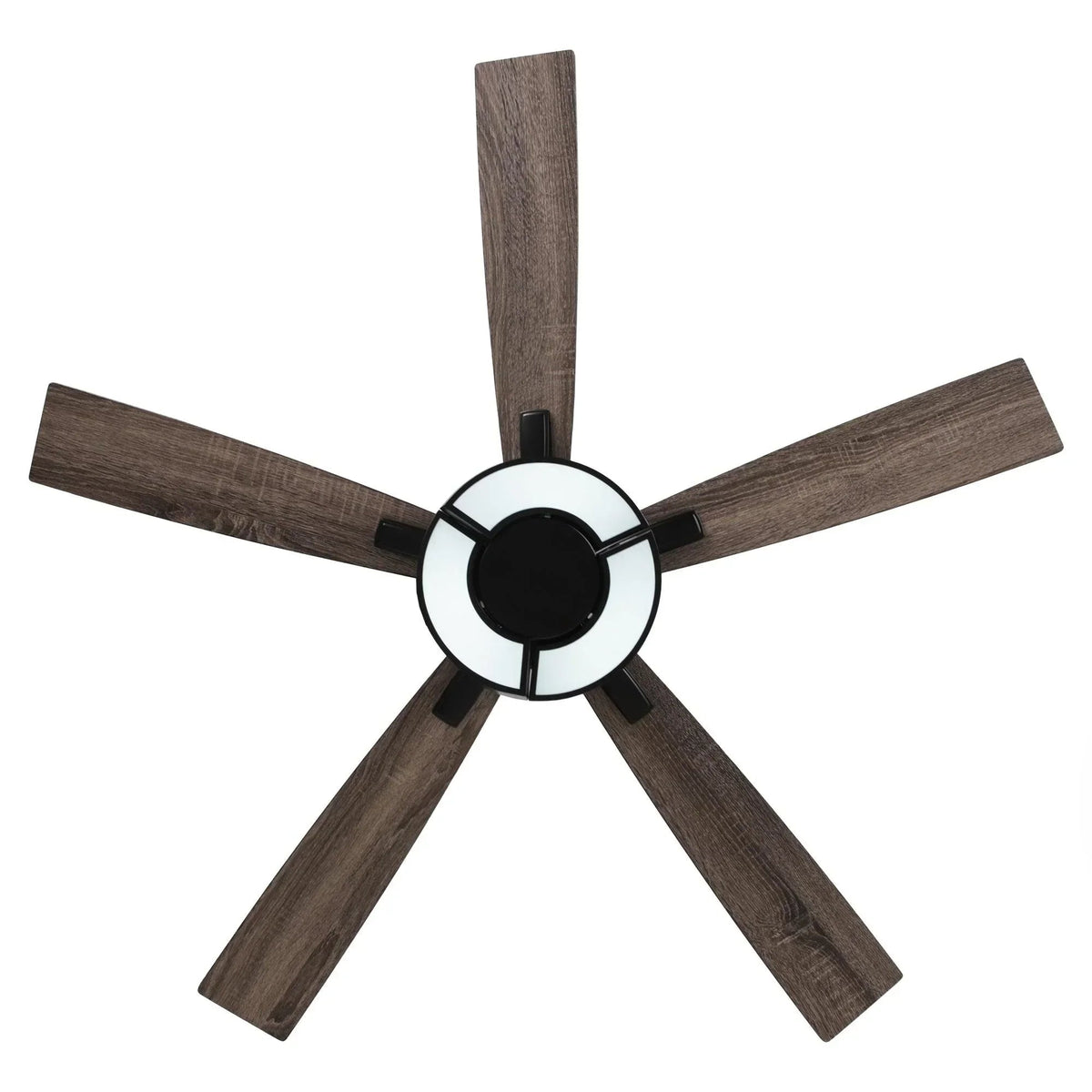 Parrot Uncle 52-Inch Vendome Industrial DC Motor Downrod Mount Reversible Ceiling Fan with Lighting and Remote Control (F6366CH110V)