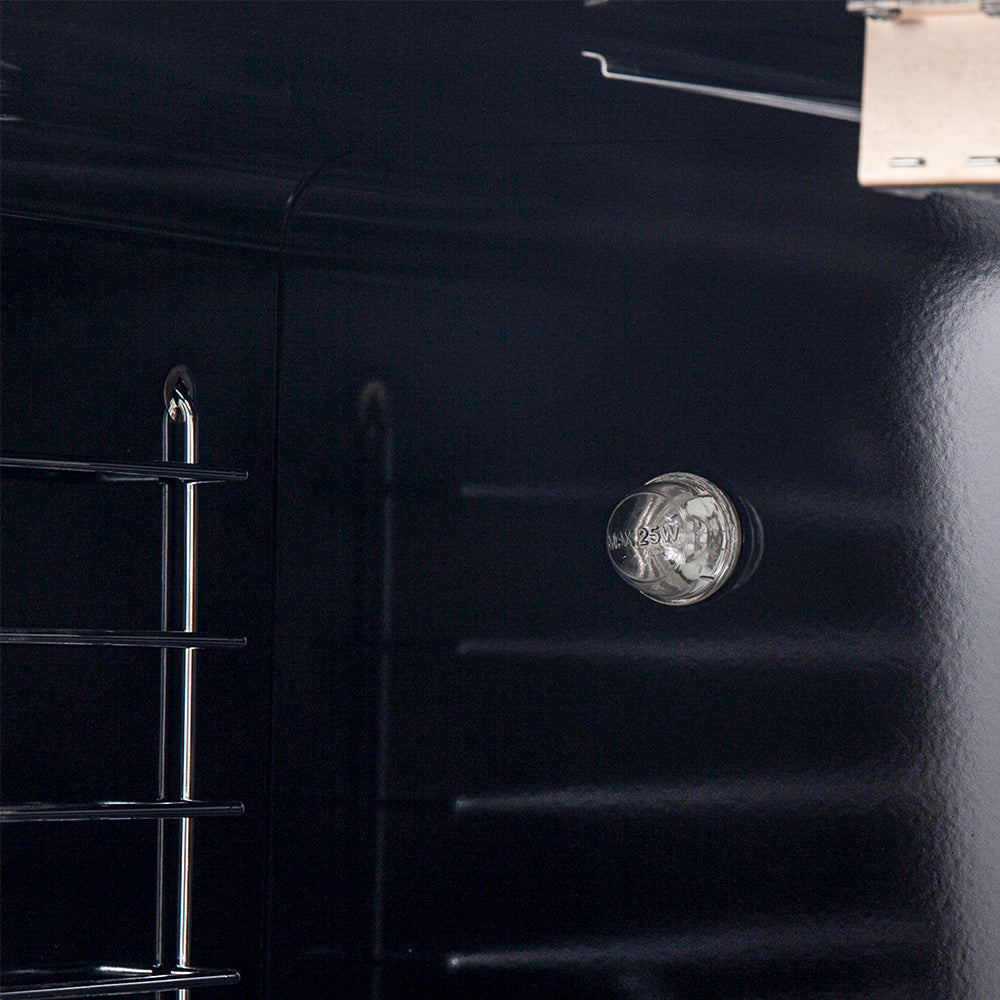 Stainless steel refrigerator door handle with round water dispenser feature
