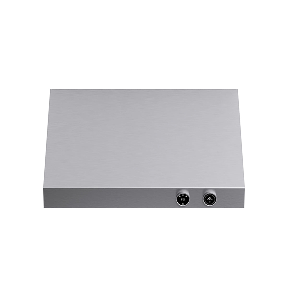 30-inch stainless steel under-cabinet range hood with two front control buttons