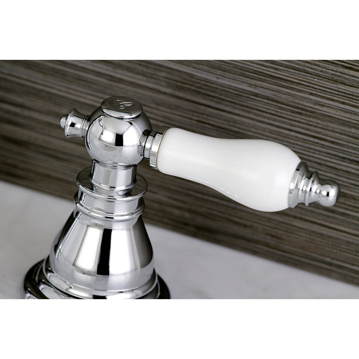 American Patriot Widespread Bathroom Faucet with Pop-Up Drain in Polished Chrome
