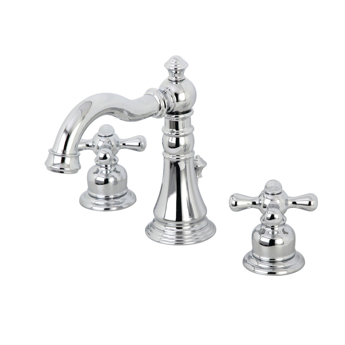 American Classic Widespread Bathroom Faucet with Pop-Up Drain in Polished Chrome
