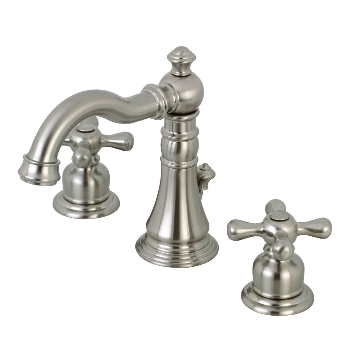 American Classic Widespread Bathroom Faucet with Pop-Up Drain in Brushed Nickel