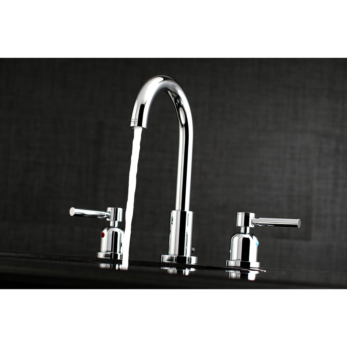 Concord Widespread Bathroom Faucet with Brass Pop-Up in Polished Chrome