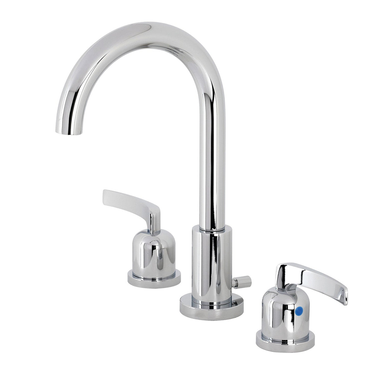 Centurion Widespread Bathroom Faucet with Brass Pop-Up in Polished Chrome