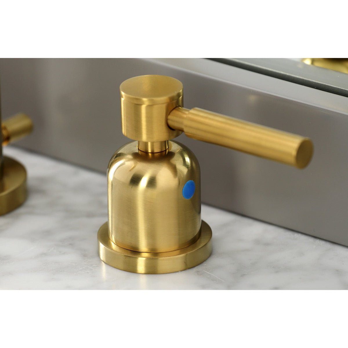 Concord Widespread Bathroom Faucet with Brass Pop-Up in Brushed Brass