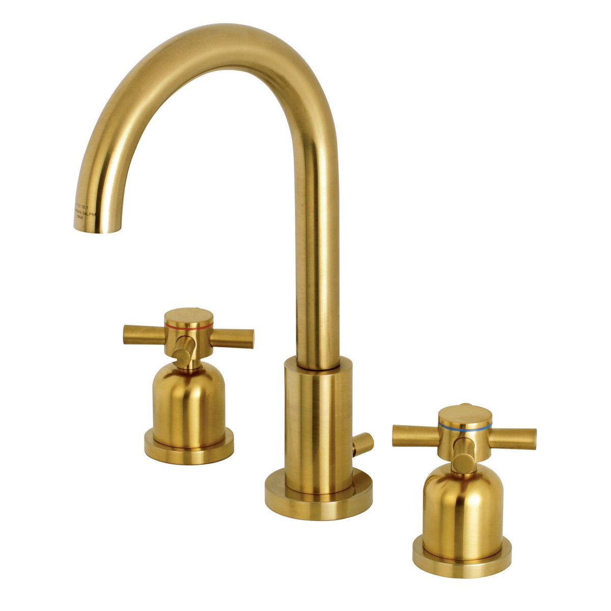 Concord Widespread Bathroom Faucet with Brass Pop-Up in Brushed Brass