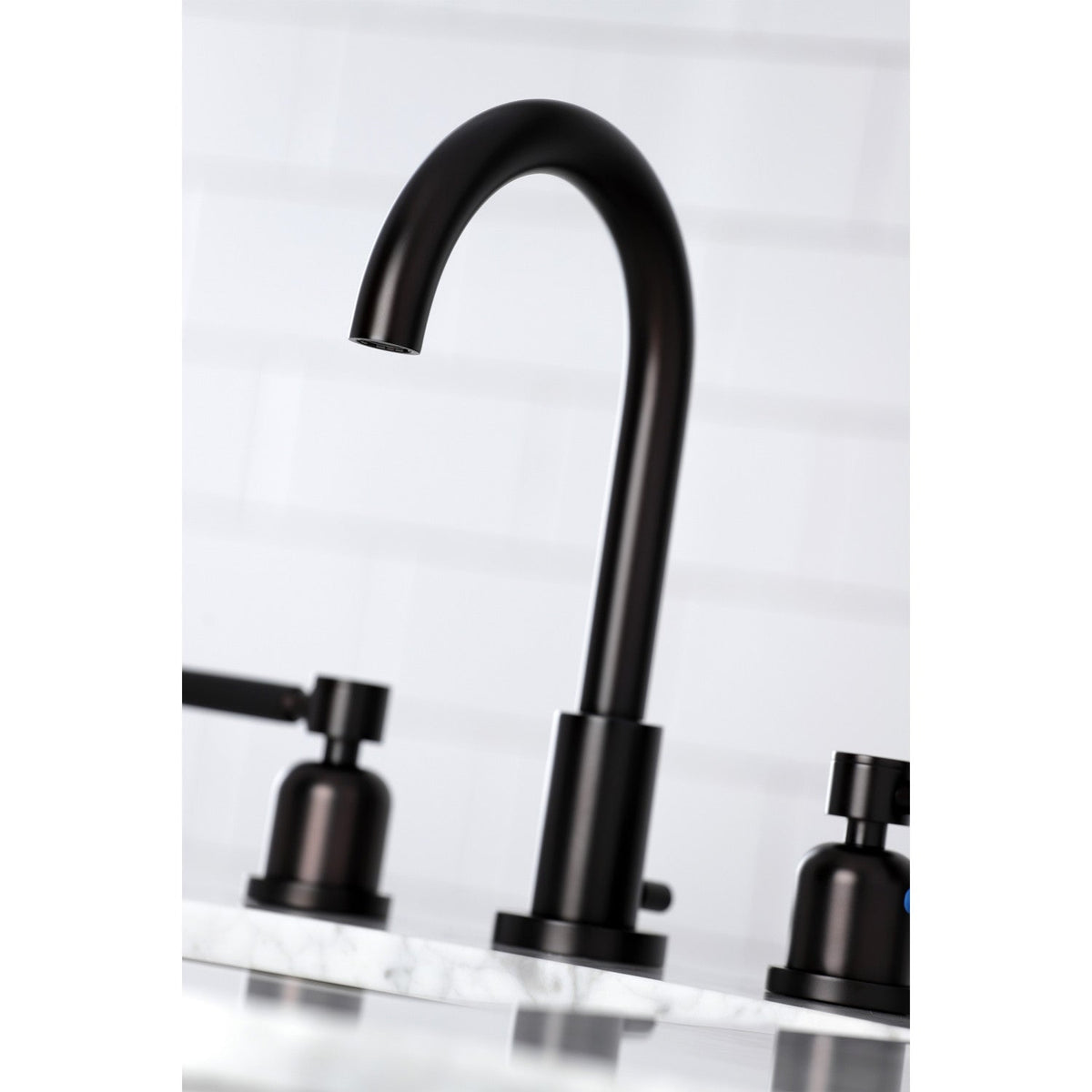 Kaiser Widespread Bathroom Faucet with Brass Pop-Up in Oil Rubbed Bronze