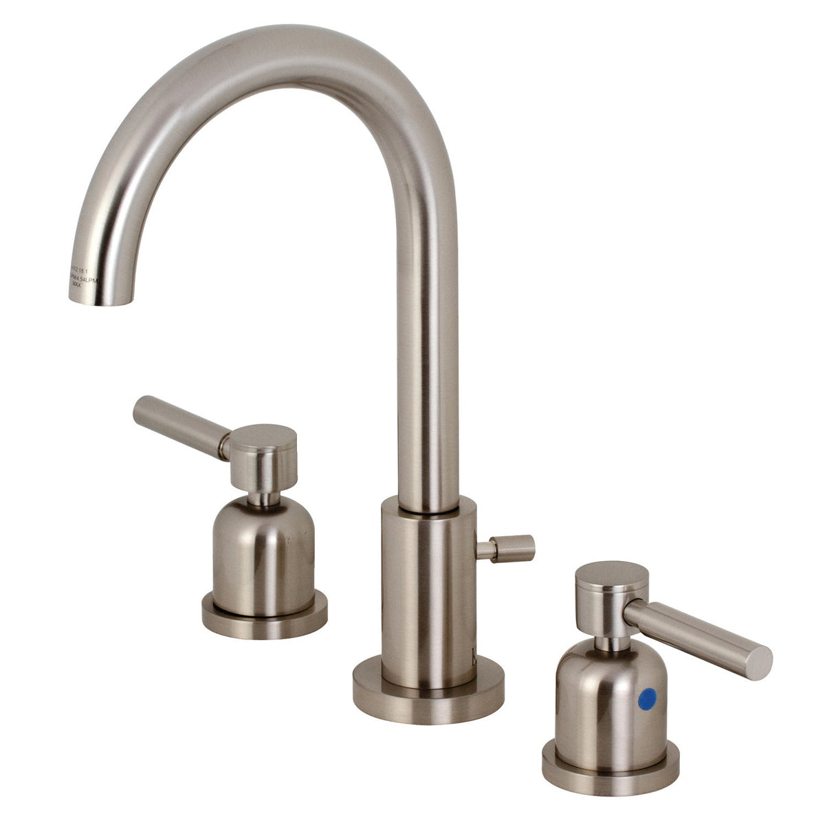 Concord Widespread Bathroom Faucet with Brass Pop-Up in Brushed Nickel