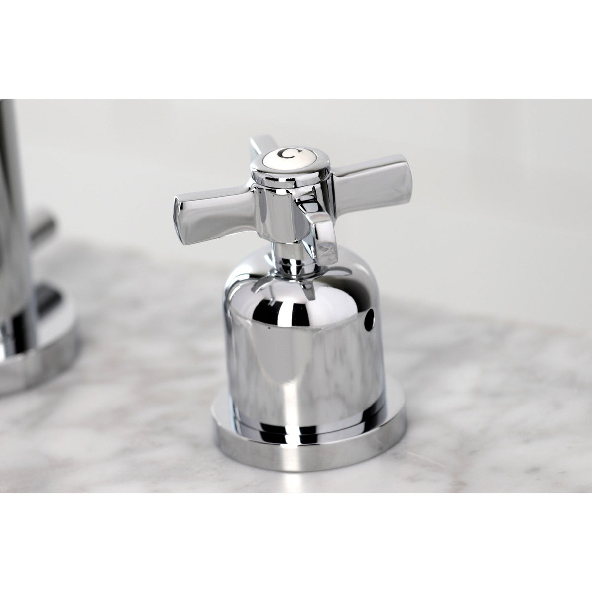 Millennium Widespread Bathroom Faucet with Brass Pop-Up in Polished Chrome