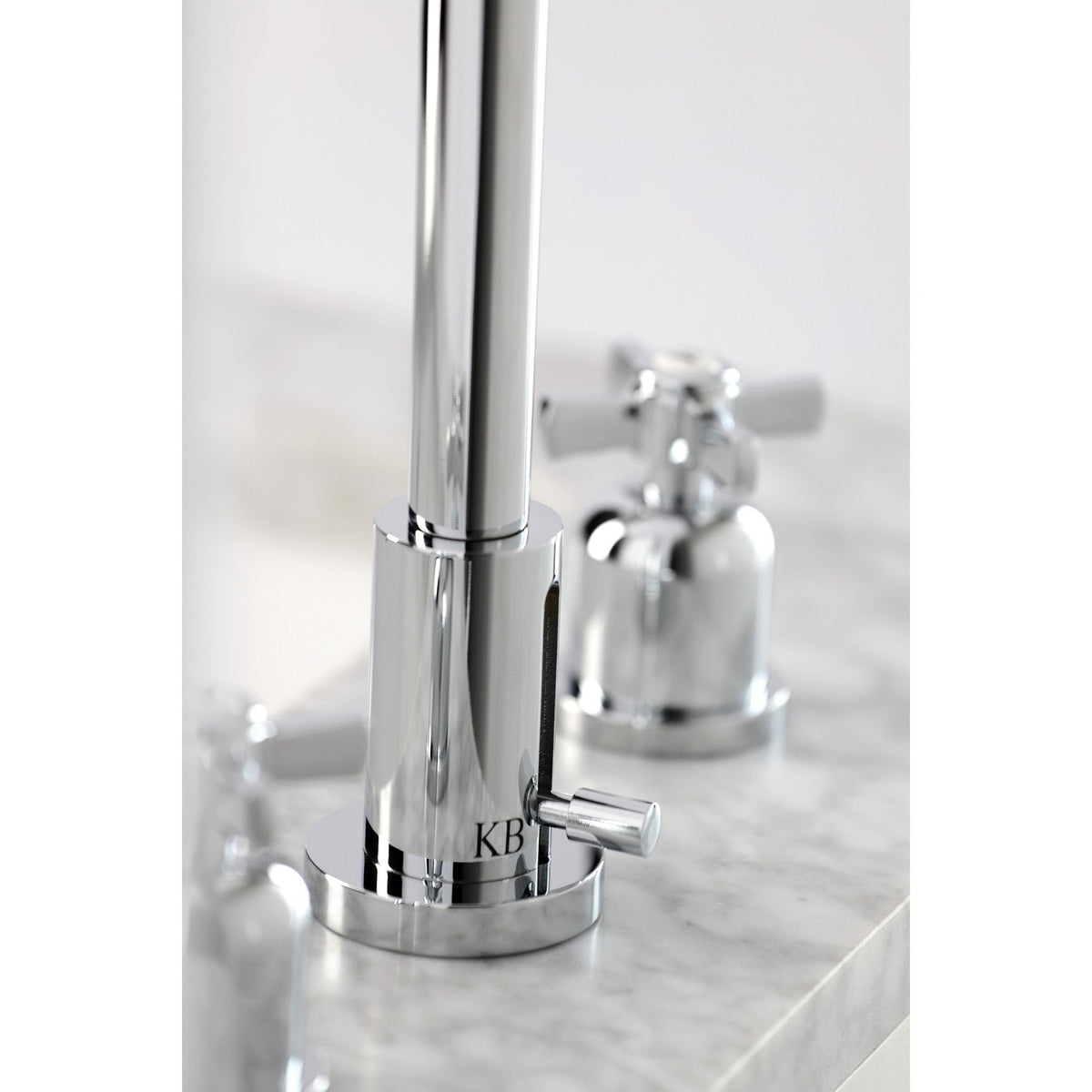 Millennium Widespread Bathroom Faucet with Brass Pop-Up in Polished Chrome