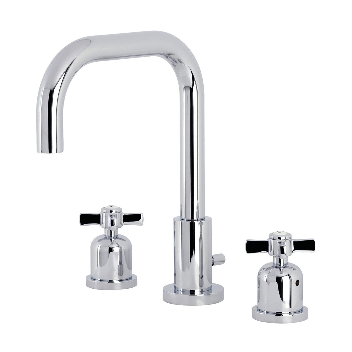 Millennium Widespread Bathroom Faucet with Brass Pop-Up in Polished Chrome