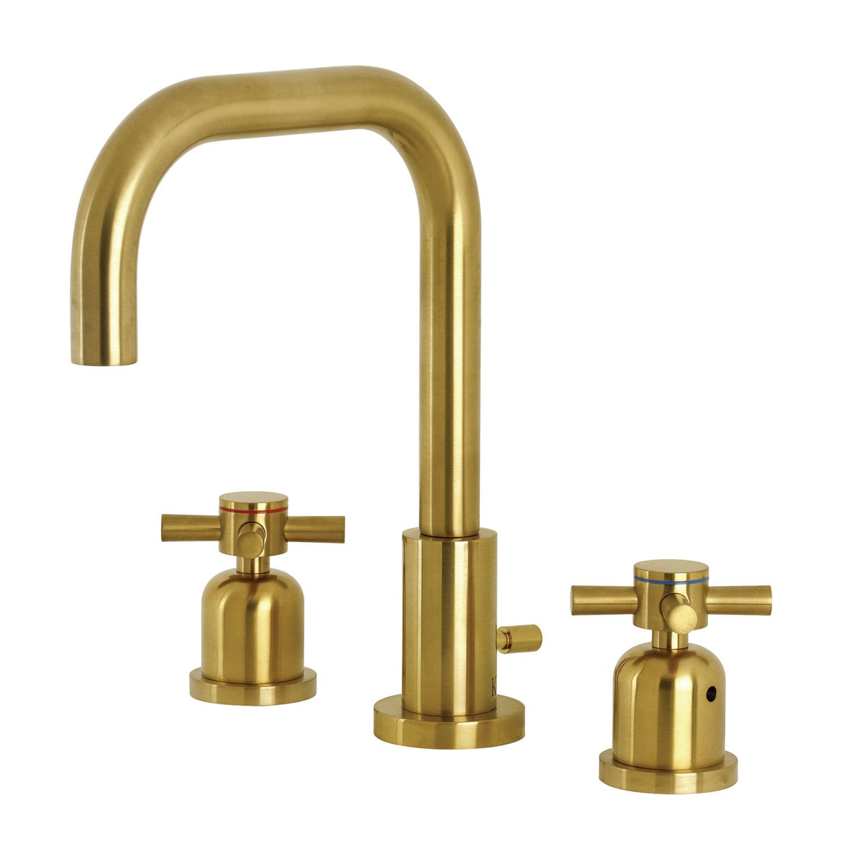 Concord Widespread Bathroom Faucet with Brass Pop-Up in Brushed Brass