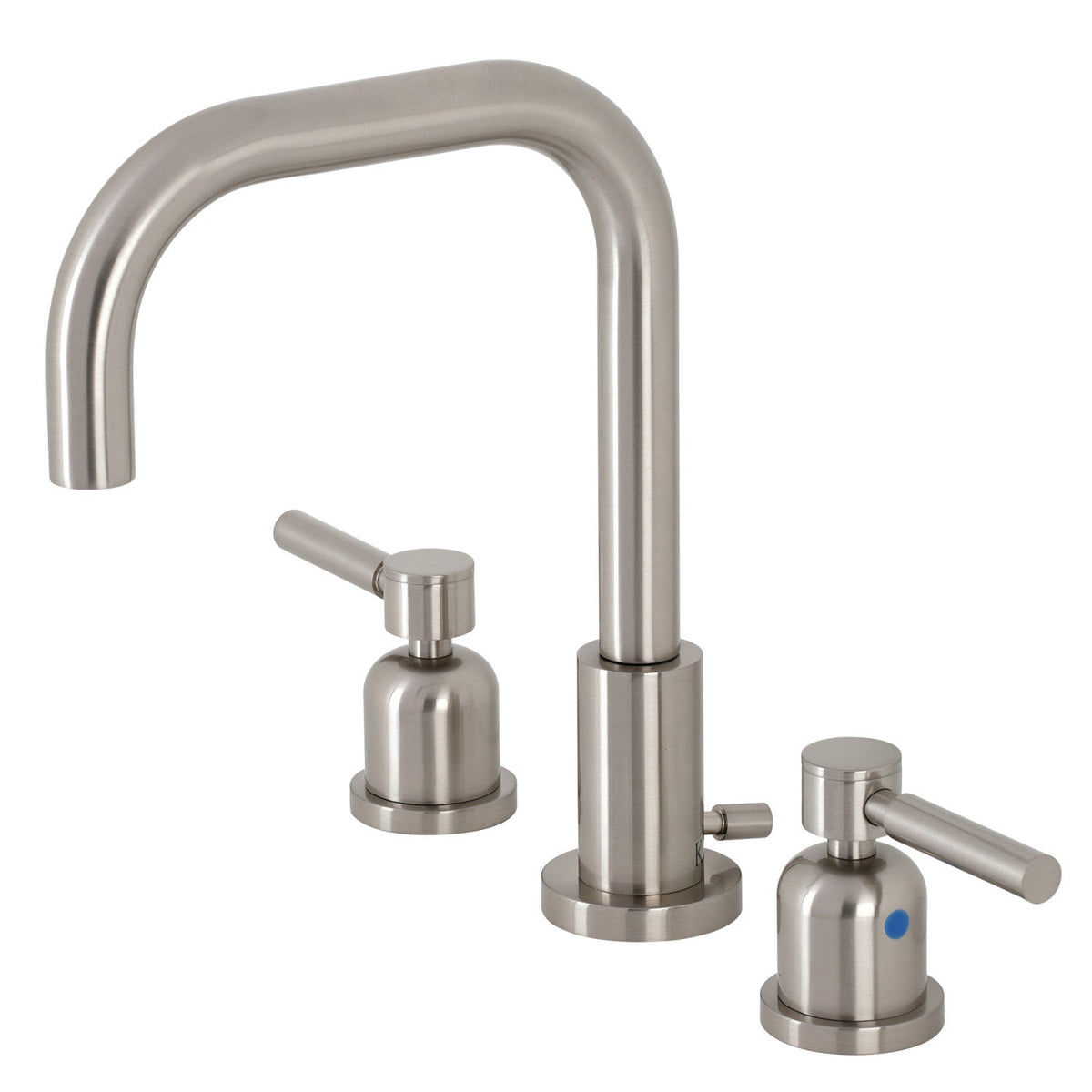Concord Widespread Bathroom Faucet with Brass Pop-Up in Brushed Nickel