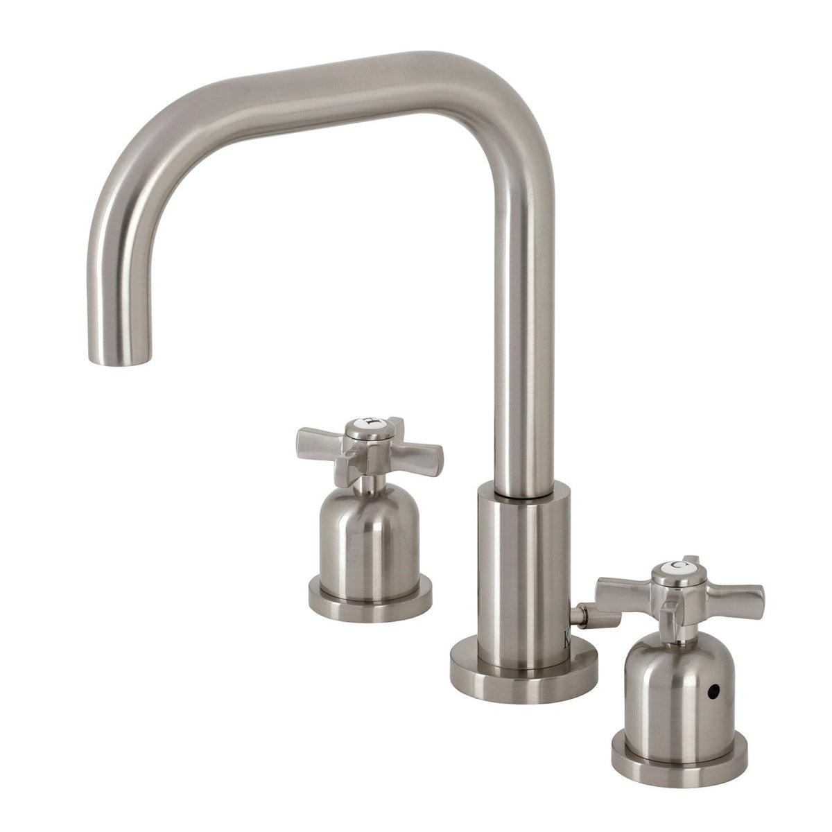 Millennium Widespread Bathroom Faucet with Brass Pop-Up in Brushed Nickel