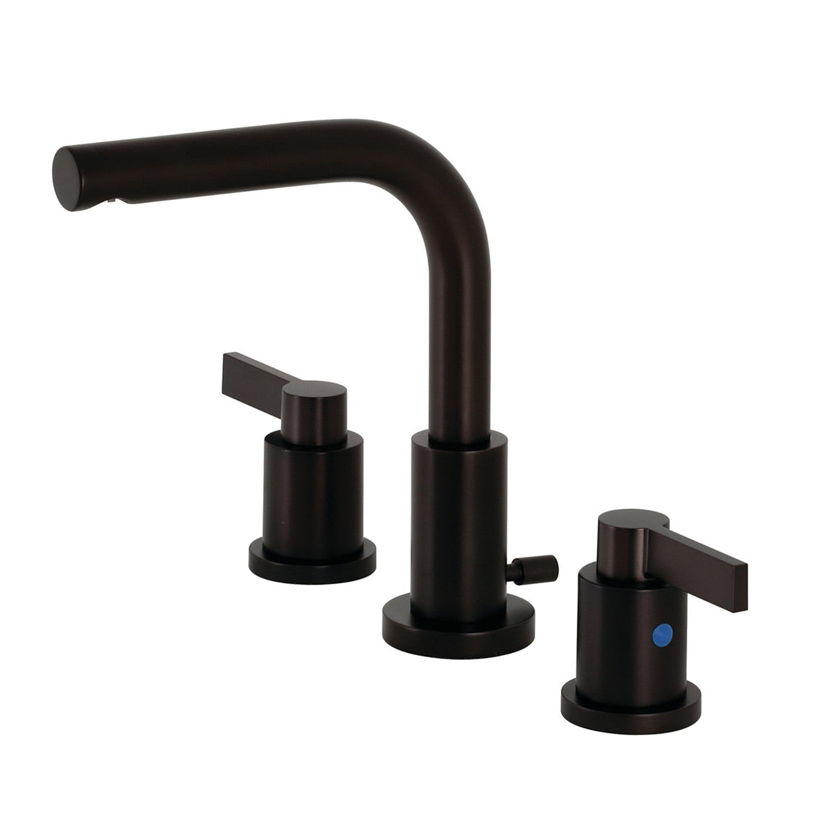 NuvoFusion Widespread Bathroom Faucet with Brass Pop-Up in Oil Rubbed Bronze