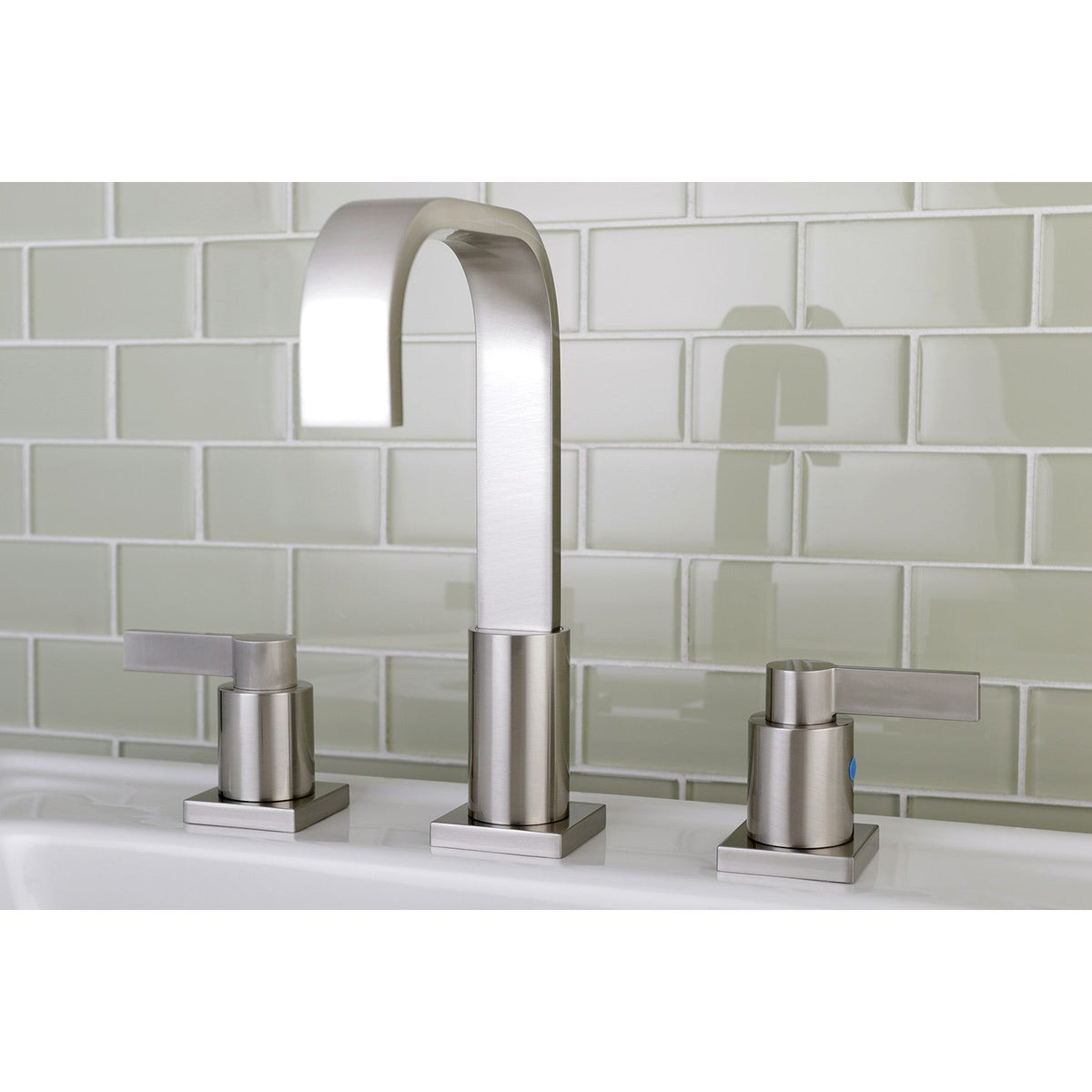 NuvoFusion Widespread Bathroom Faucet with Pop-Up Drain in Brushed Nickel